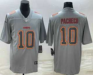 Men's Kansas City Chiefs #10 Isiah Pacheco Gray Atmosphere Fashion Stitched Jersey,We sell and wholesale Men's Kansas City Chiefs #10 Isiah Pacheco Gray Atmosphere Fashion Stitched Jersey on line form chian!